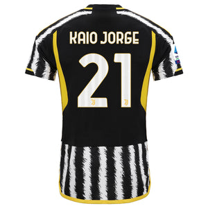 adidas Kaio Jorge Juventus Home Jersey w/ Serie A Patch 23/24 (Black/White)