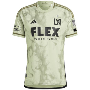 adidas LAFC Authentic Away Jersey 23/24 w/ MLS + Apple + Ford Patch (Green)