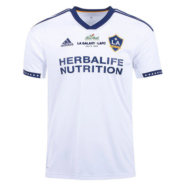 adidas LA Galaxy Home Stadium Jersey 22/23 w/ Rose Bowl Emblem (White/Navy)