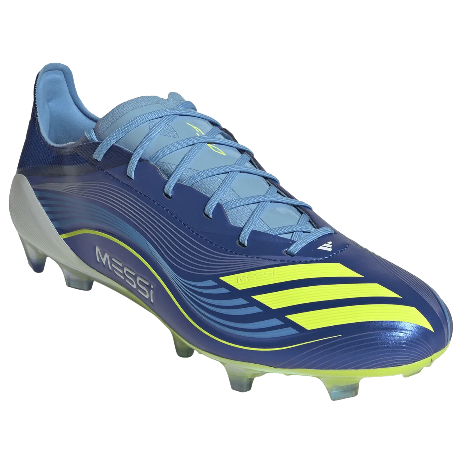 adidas Messi F50 Elite FG Soccer Cleats (Royal Blue/Solar Yellow)