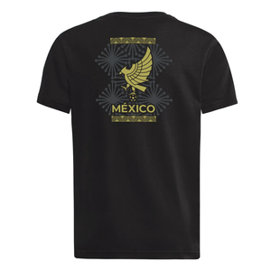 adidas Youth Mexico Fresh Logo T-Shirt 25/26 (Black/Gold)