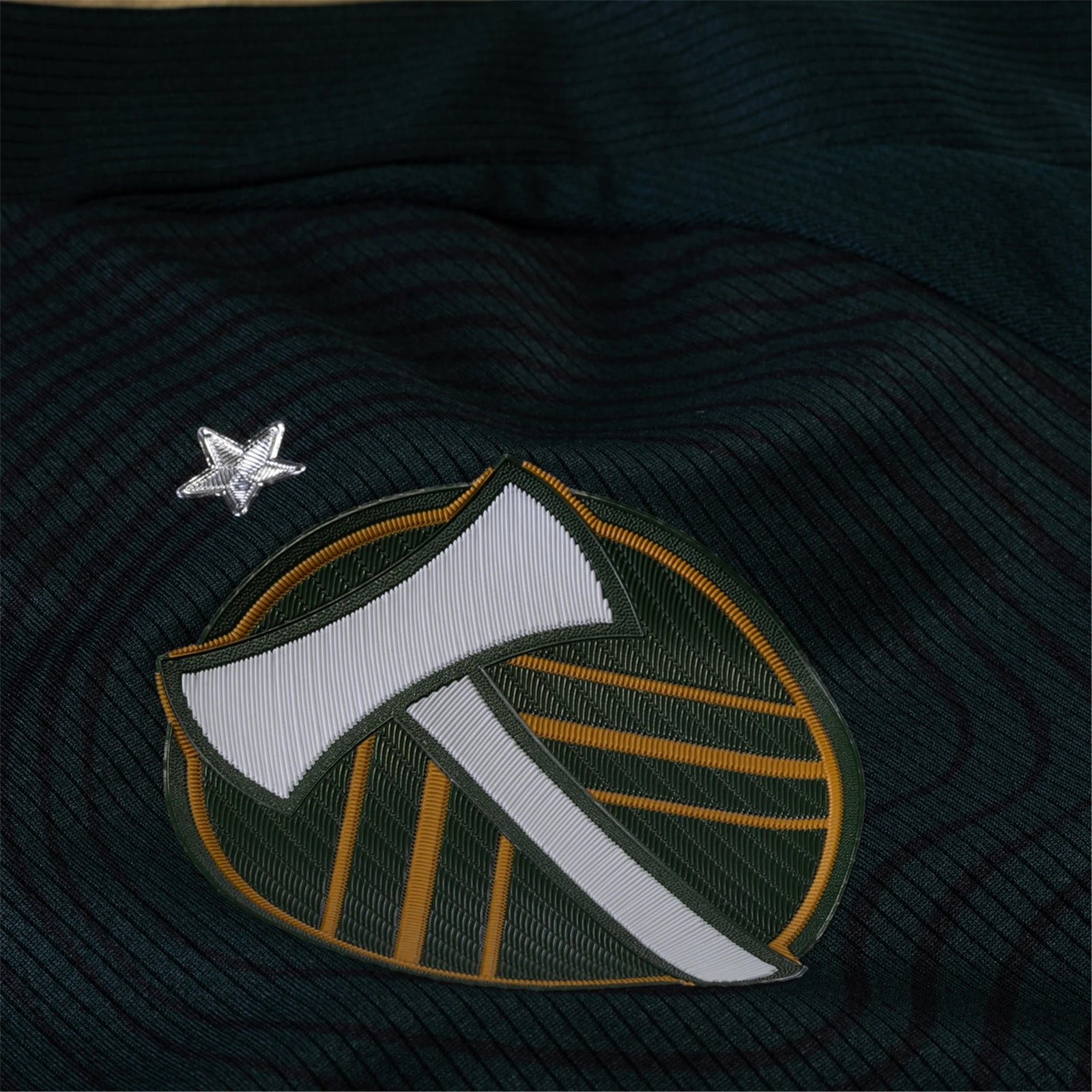 adidas Diego Chara Portland Timbers Authentic Home Jersey w/ MLS & Apple Patch 25/26 (Green/Gold)