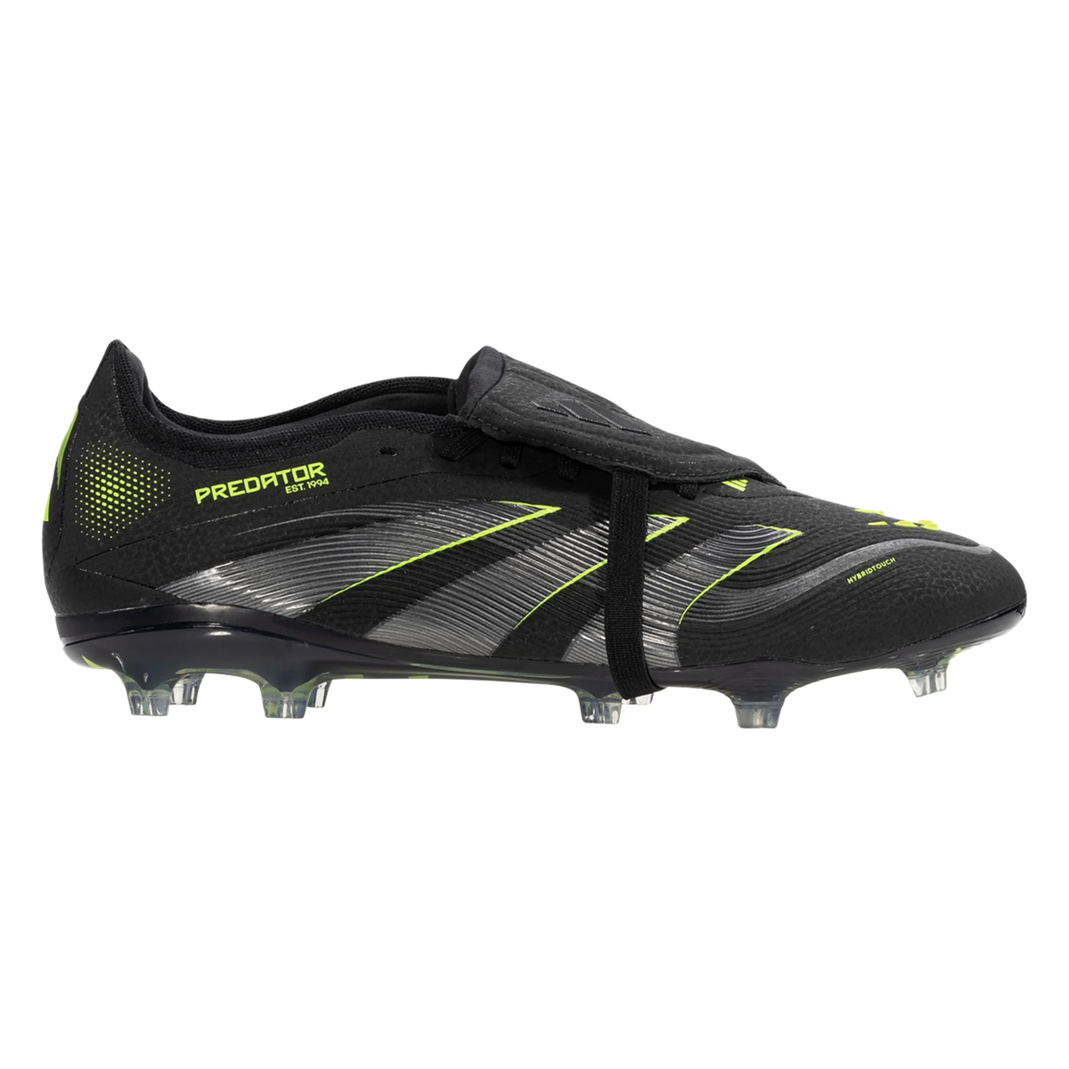 adidas Predator Pro FT Firm Ground Soccer Cleats (Black/Lucid Lemon)