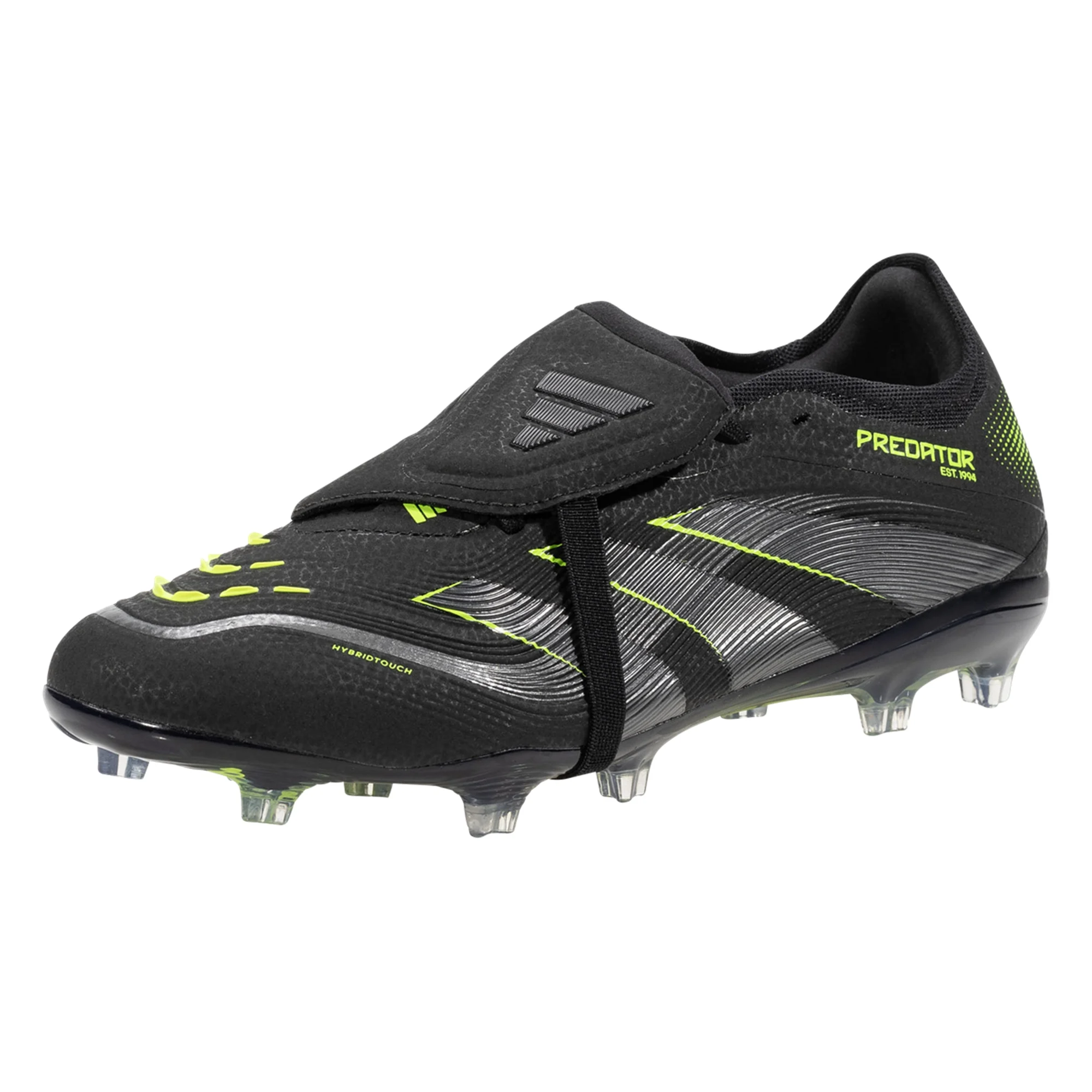 adidas Predator Pro FT Firm Ground Soccer Cleats (Black/Lucid Lemon)
