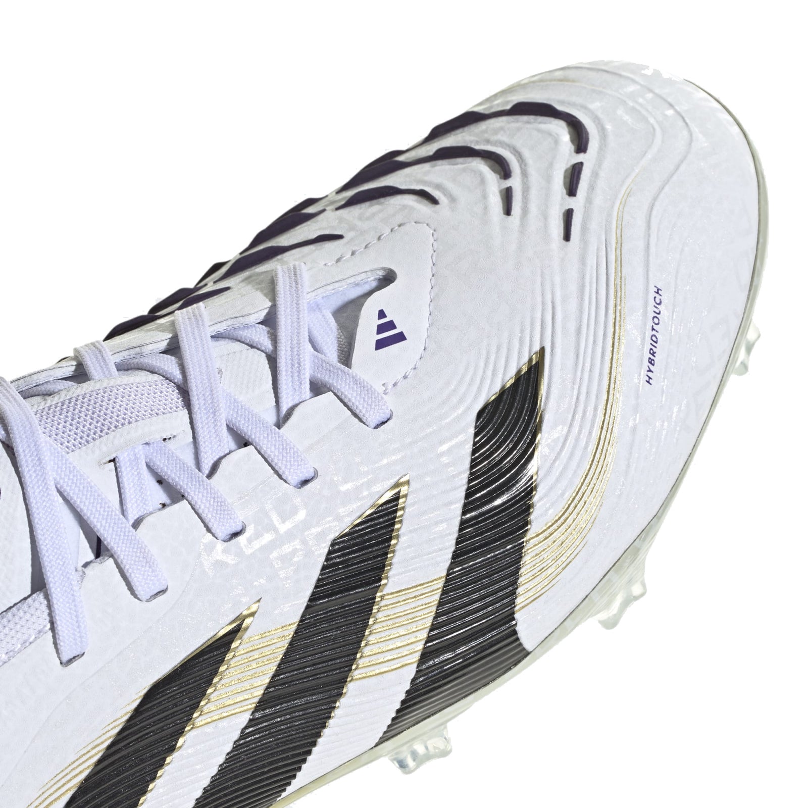 adidas Predator Pro Firm Ground Soccer Cleats (White/Black/Gold Metallic)