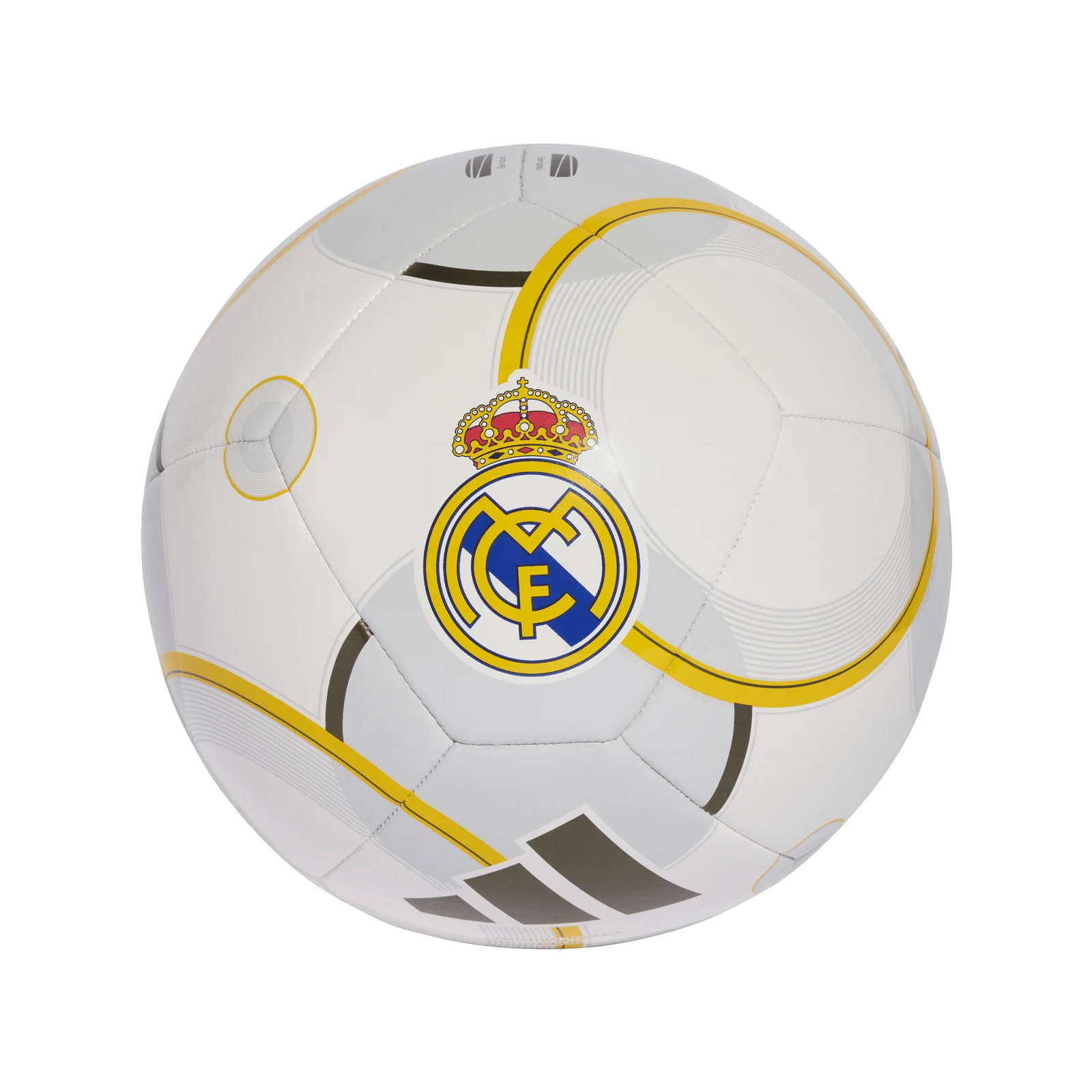 adidas Real Madrid 25/26 Club Mini Ball (White/Gold/Grey)