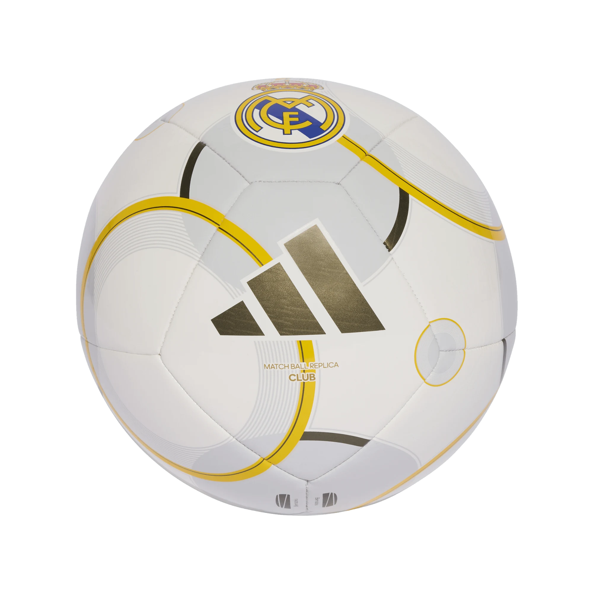 adidas Real Madrid Club Home Ball 25/26 (White/Gold)