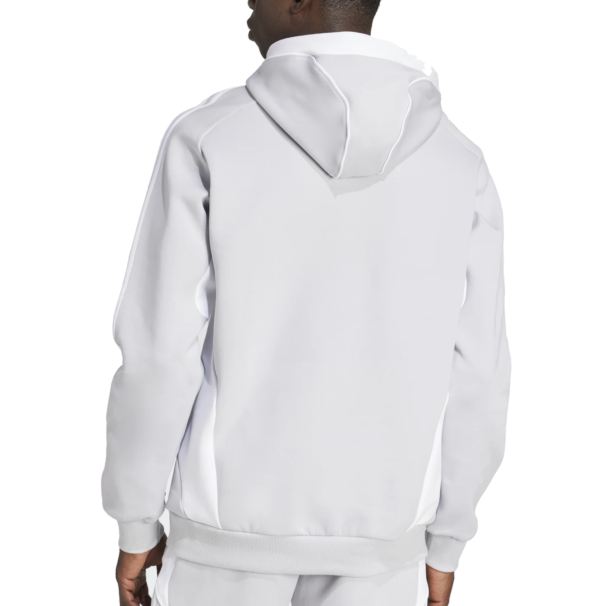adidas Real Madrid 25/26 UBP Travel Hoodie (Light Solid Grey/White)