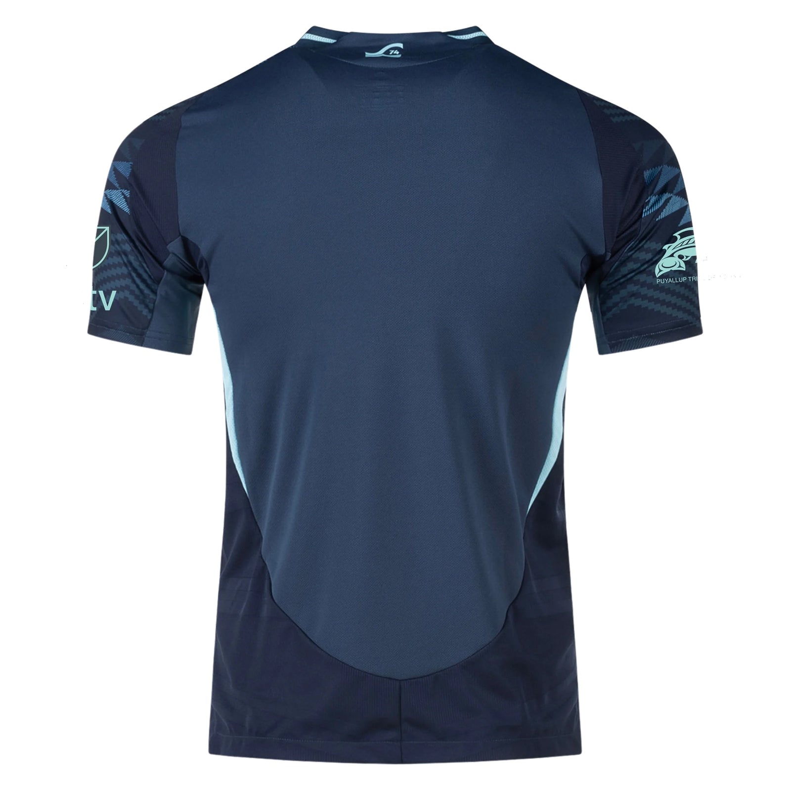 adidas Seattle Sounders Authentic Away Jersey 25/26 w/ MLS Patches & Sponsor (Aura Ink)