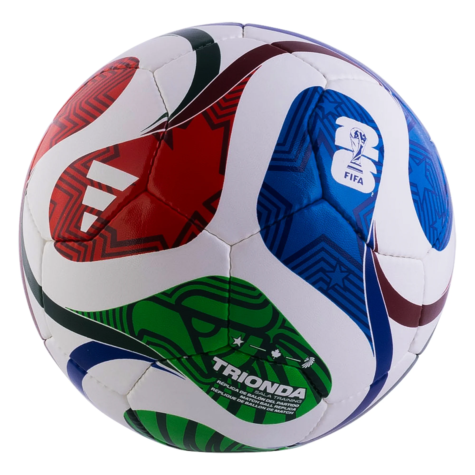 adidas FIFA World Cup 2026 Trionda Futsal Ball (White/Red/Blue/Green)