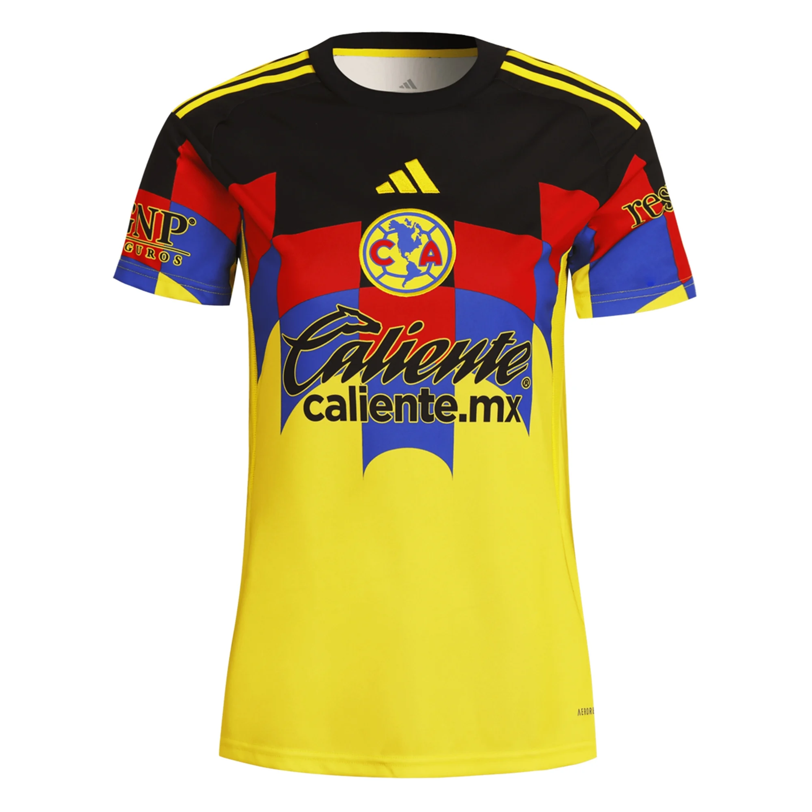 adidas Womens Club America Home Jersey 25/26 (Yellow