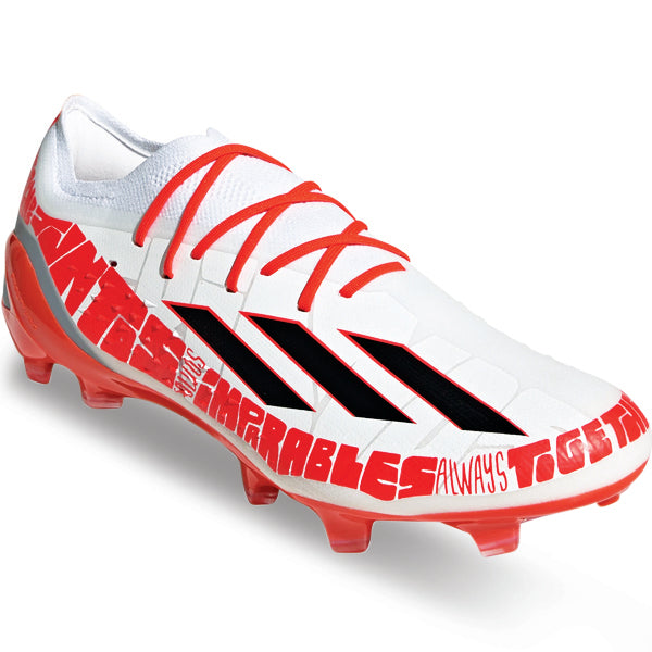 Botas de fútbol adidas X Speedportal Messi.1 FG (Blanco/Rojo)