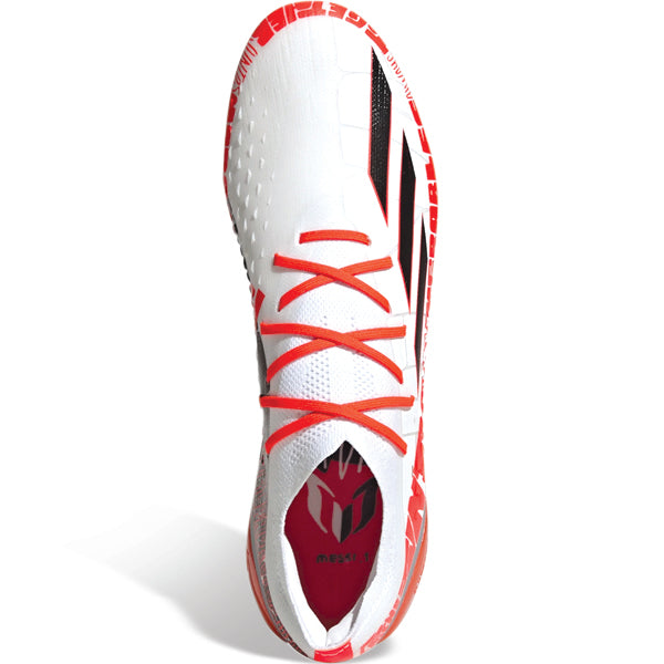Botas de fútbol adidas X Speedportal Messi.1 FG (Blanco/Rojo)