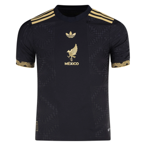 adidas Youth Mexico Authentic Third Gold Jersey 2025 (Black/Gold)