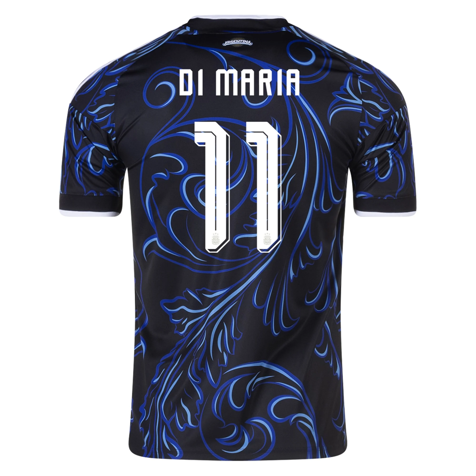 adidas Men's Argentina Angel Di Maria Away Stadium Jersey 2026 (Black/Blue)