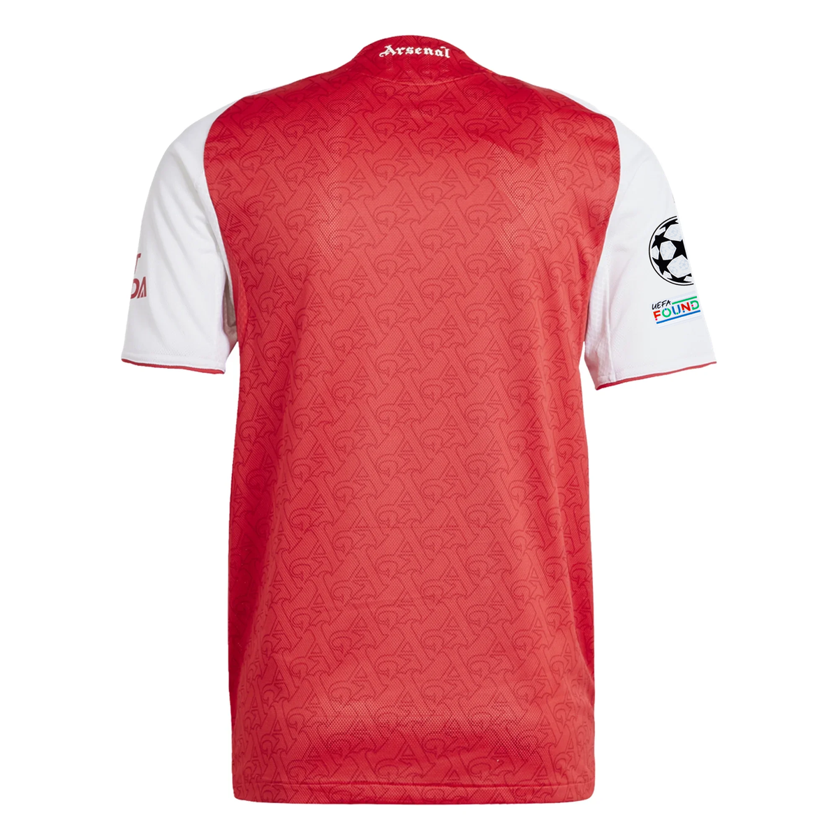 adidas Arsenal FC Authentic Home Jersey w/ Champions League Patches 25/26 (Better Scarlet/White)