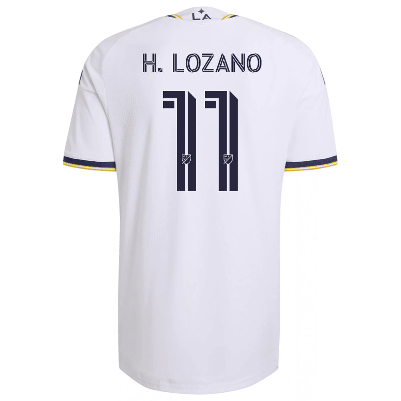 adidas Men's Irving Lozano LA Galaxy Authentic Match Home Jersey 26/27 (White)