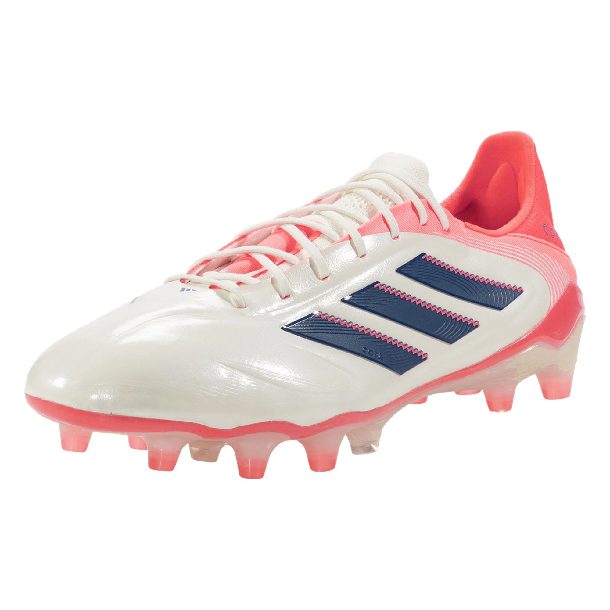 adidas Copa Pure III Elite FG Soccer Cleats (Off White/Lucid Blue/Coral)
