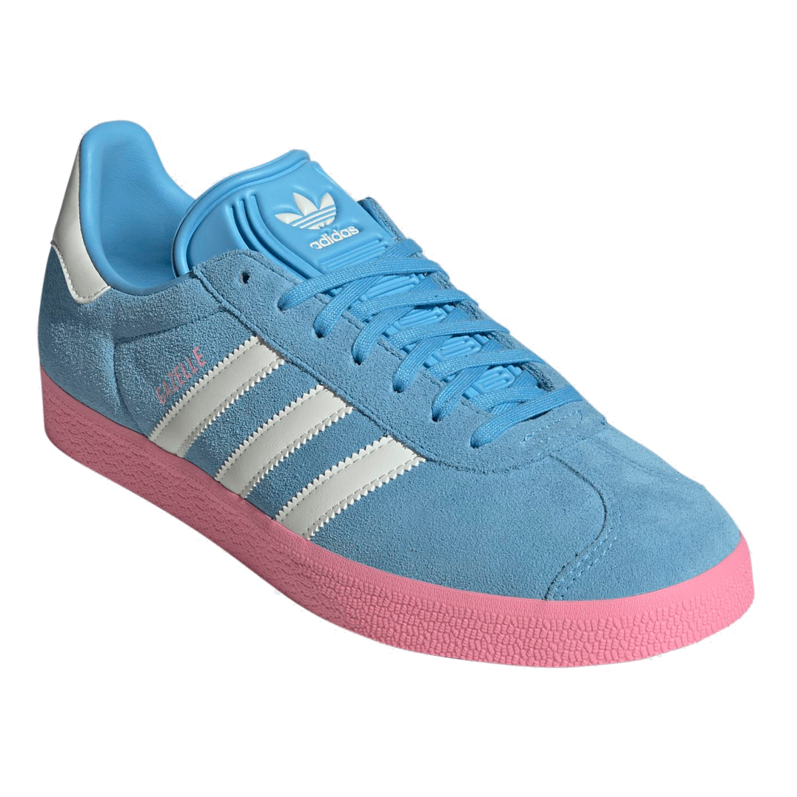 Adidas Inter Miami Gazelle Indoor Soccer Shoes (Sky Blue/Pink)
