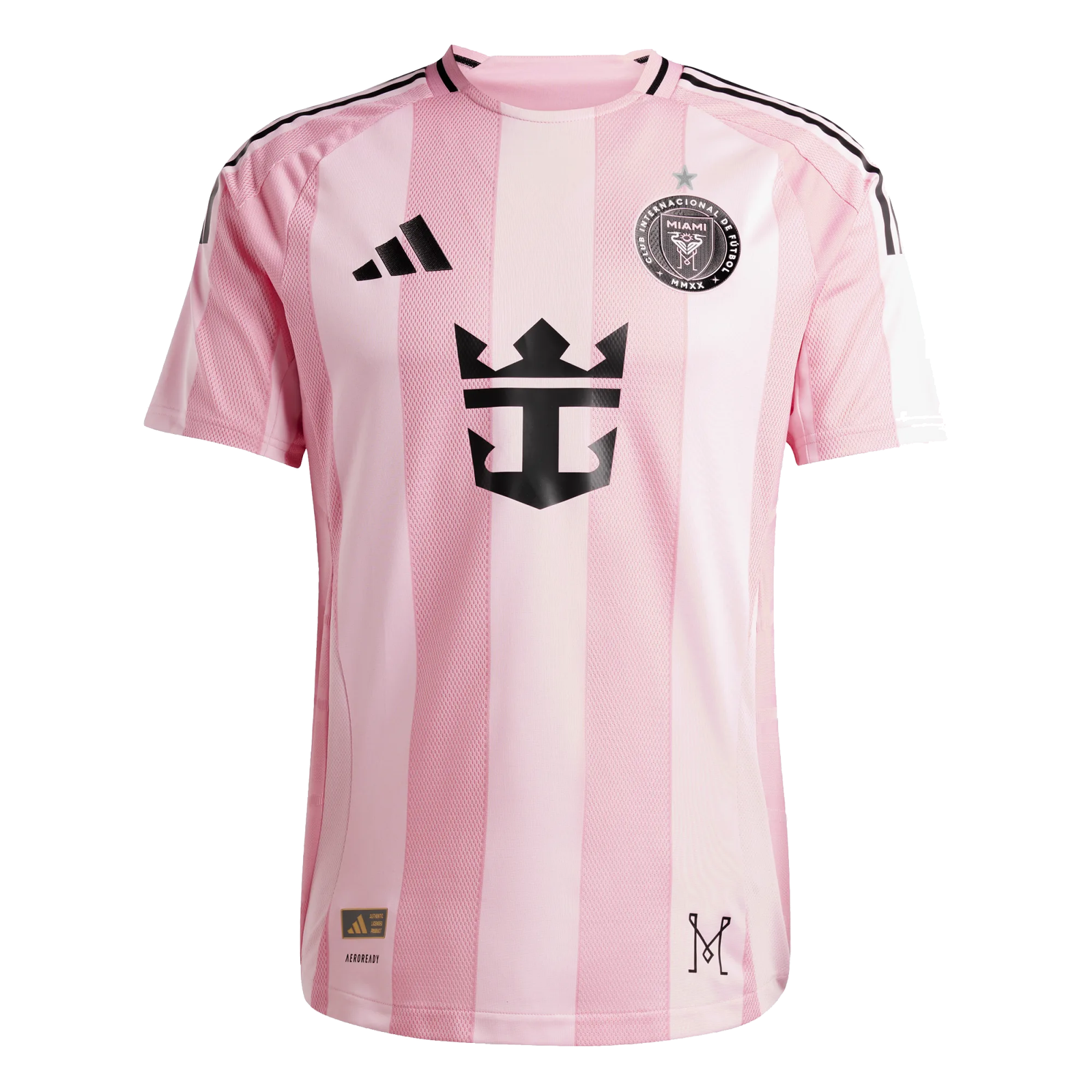 adidas Inter Miami Authentic Home Jersey w/ Champion Star (Pink/Black)