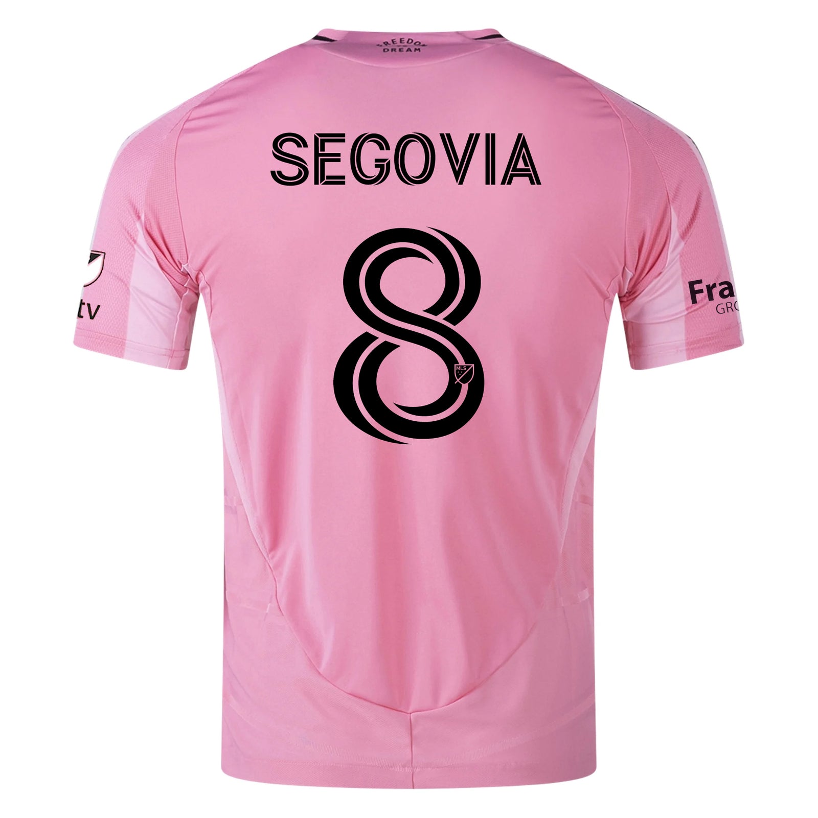 adidas Telasco Segovia Inter Miami CF Authentic Home Jersey 25/26 w/ MLS Patches + Sponsor (Easy Pink)