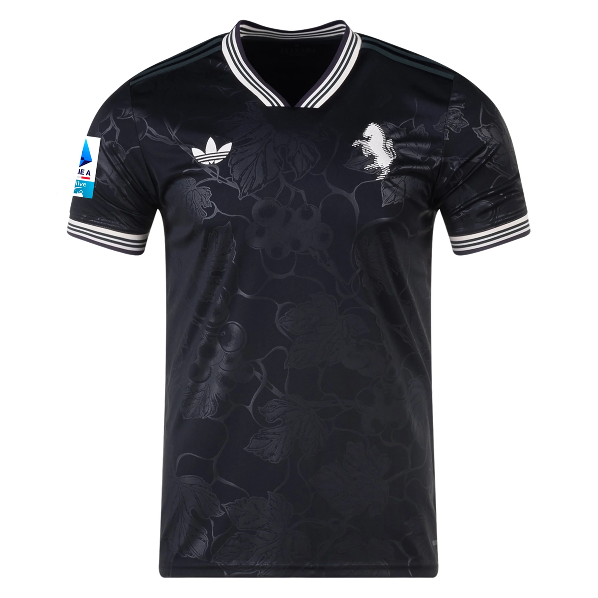 adidas Juventus Third Jersey w/ Serie A Patch 25/26 (Black)