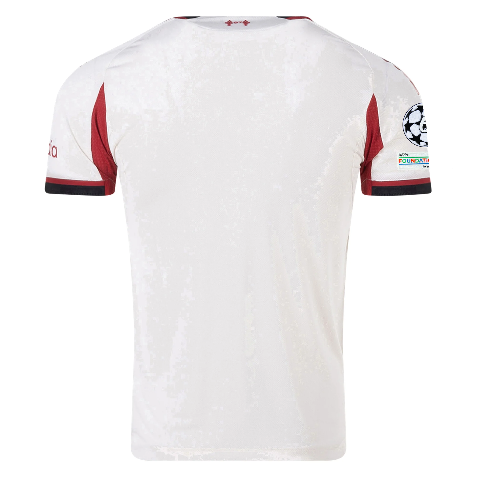 adidas Men's Liverpool Authentic Away Jersey w/ Champions League Patches 25/26 (Wonder White)