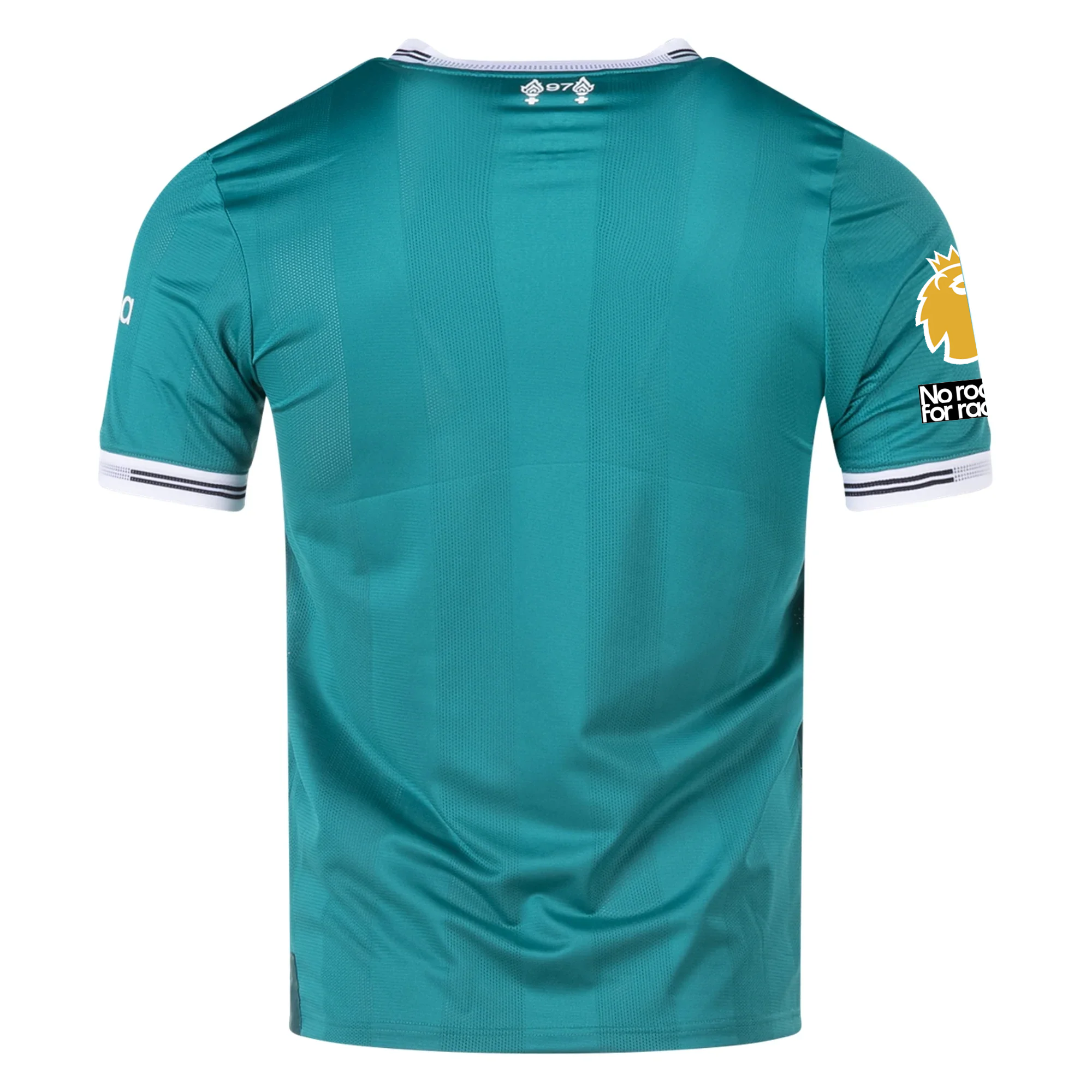 adidas Liverpool FC Authentic Third Jersey w/ EPL + No Room For Racism Patches 25/26 (Sea Green)