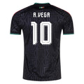 adidas Men's Mexico Alexis Vega Stadium Third Jersey 25/26 (Black)