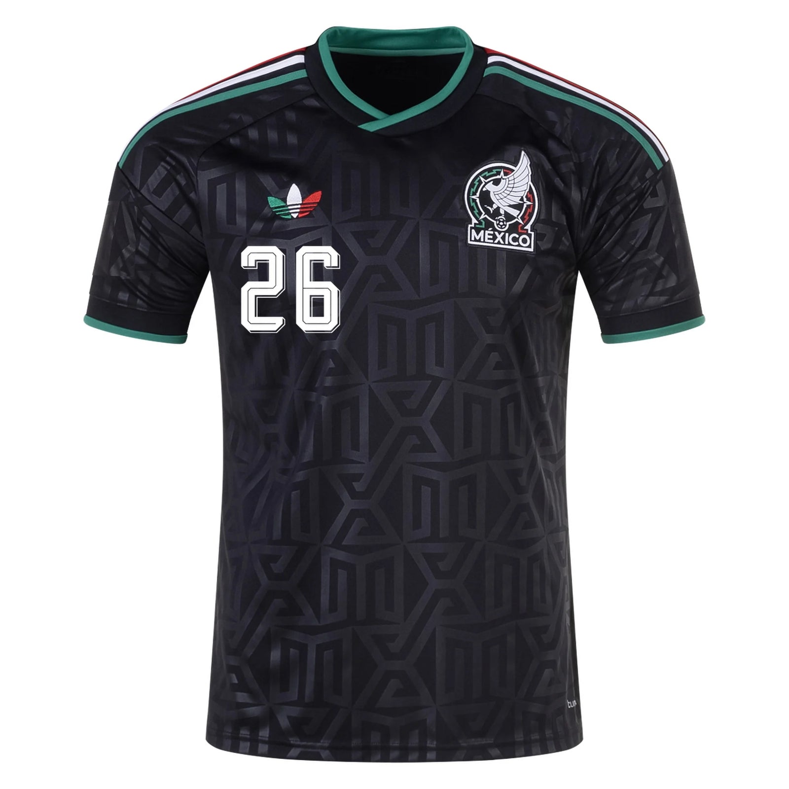 adidas Men's Mexico Armando Hormiga Gonzalez Stadium Third Jersey 25/26 (Black)