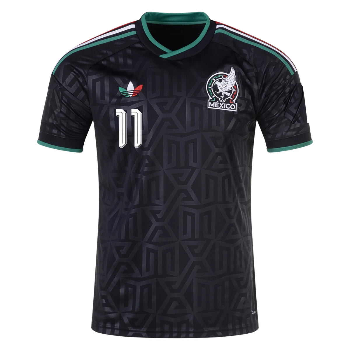 adidas Men's Mexico Santiago Gimenez Stadium Third Jersey 25/26 (Black)