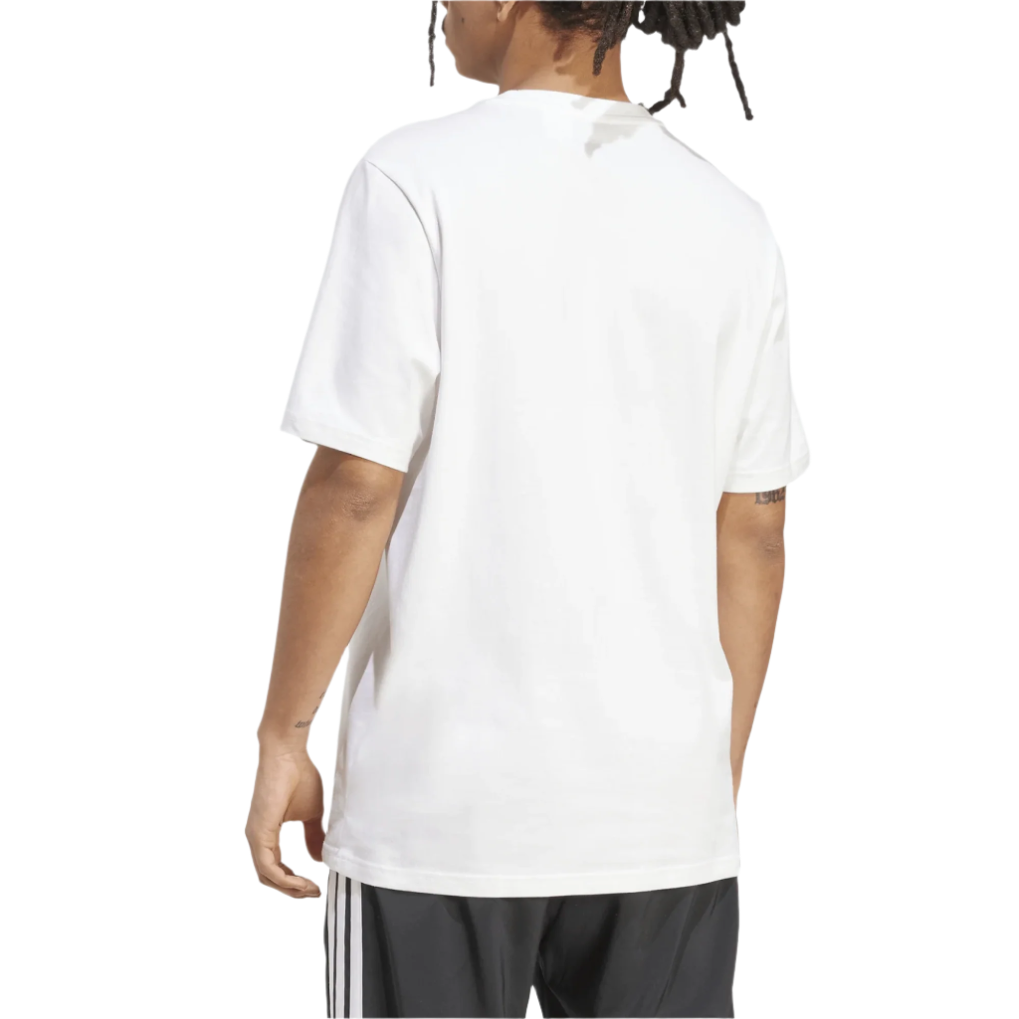 adidas Real Madrid Letter Logo T-Shirt (White)