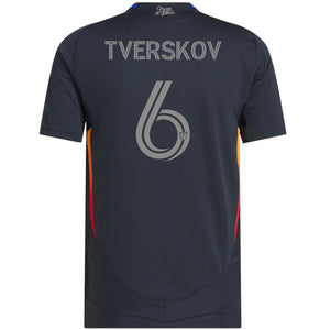 adidas Jeppe Tverskov San Diego FC Authentic Home Jersey w/ MLS + Apple TV Patches 25/26 (Night Navy)