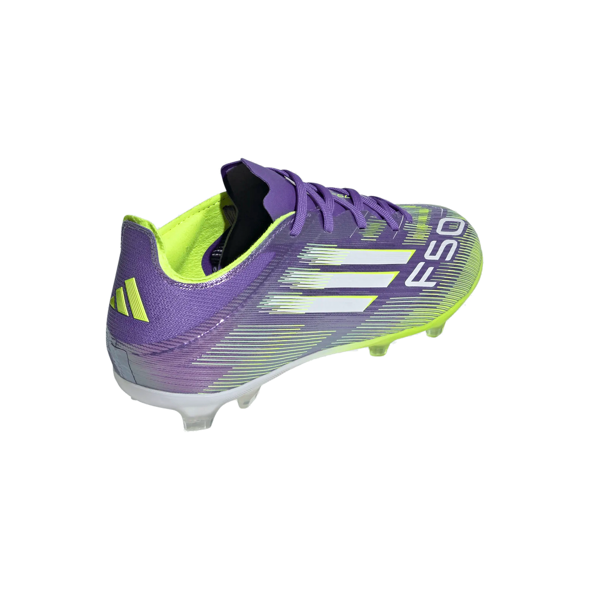 adidas Jr. F50 Elite FG Soccer Cleats (Purple Rush/Lucid Lemon)