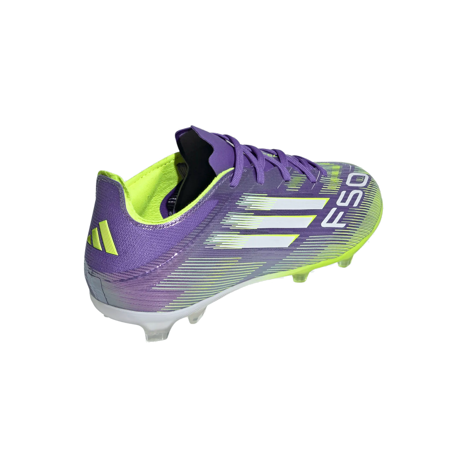 adidas Jr. F50 Elite FG Soccer Cleats (Purple Rush/Lucid Lemon)
