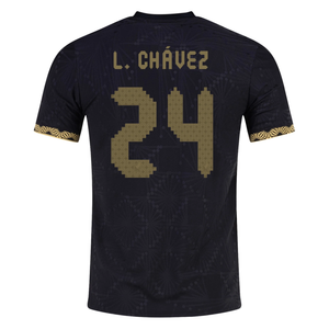 adidas Mexico Authentic Luis Chávez Third Gold Jersey 2025 (Black/Metallic Gold)