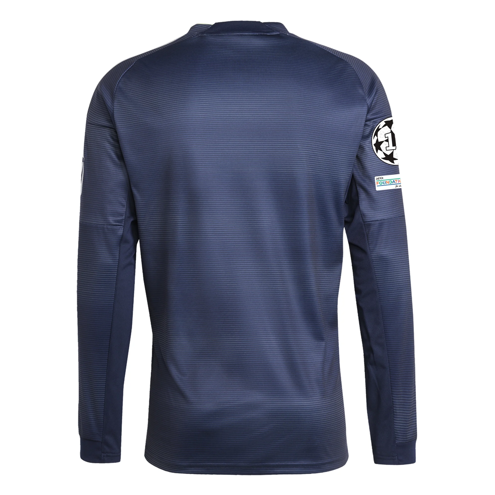 adidas Real Madrid Long Sleeve Away Jersey w/ Champions League Patches 25/26 (Legend Ink)