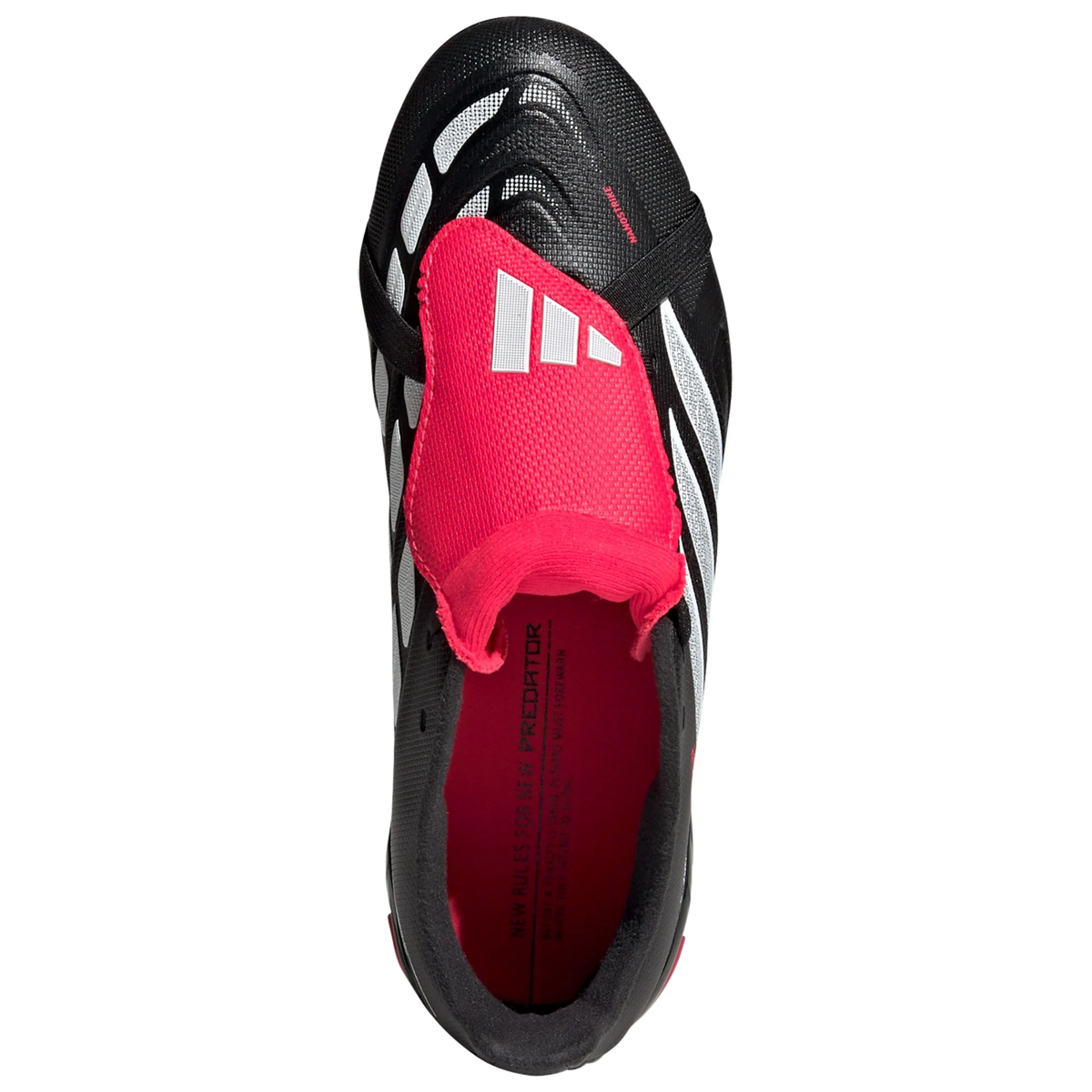 adidas Predator League FT Firm Ground Soccer Cleats (Black/White/Lucid Red)