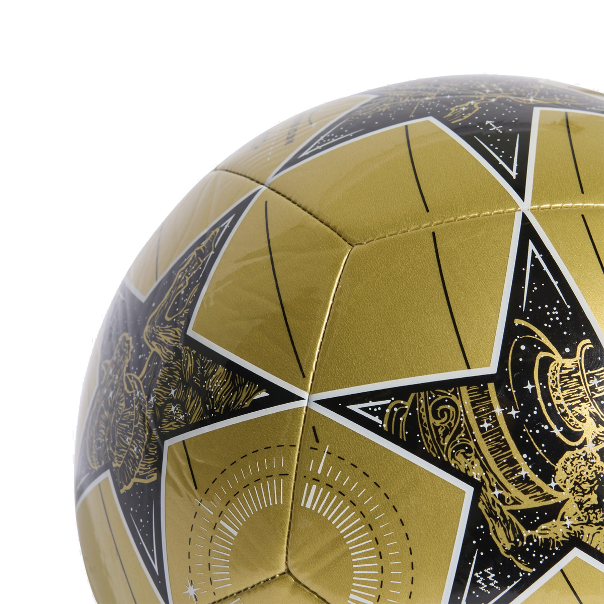 adidas UEFA Champions League Club Ball (Gold Metallic/Black/White)