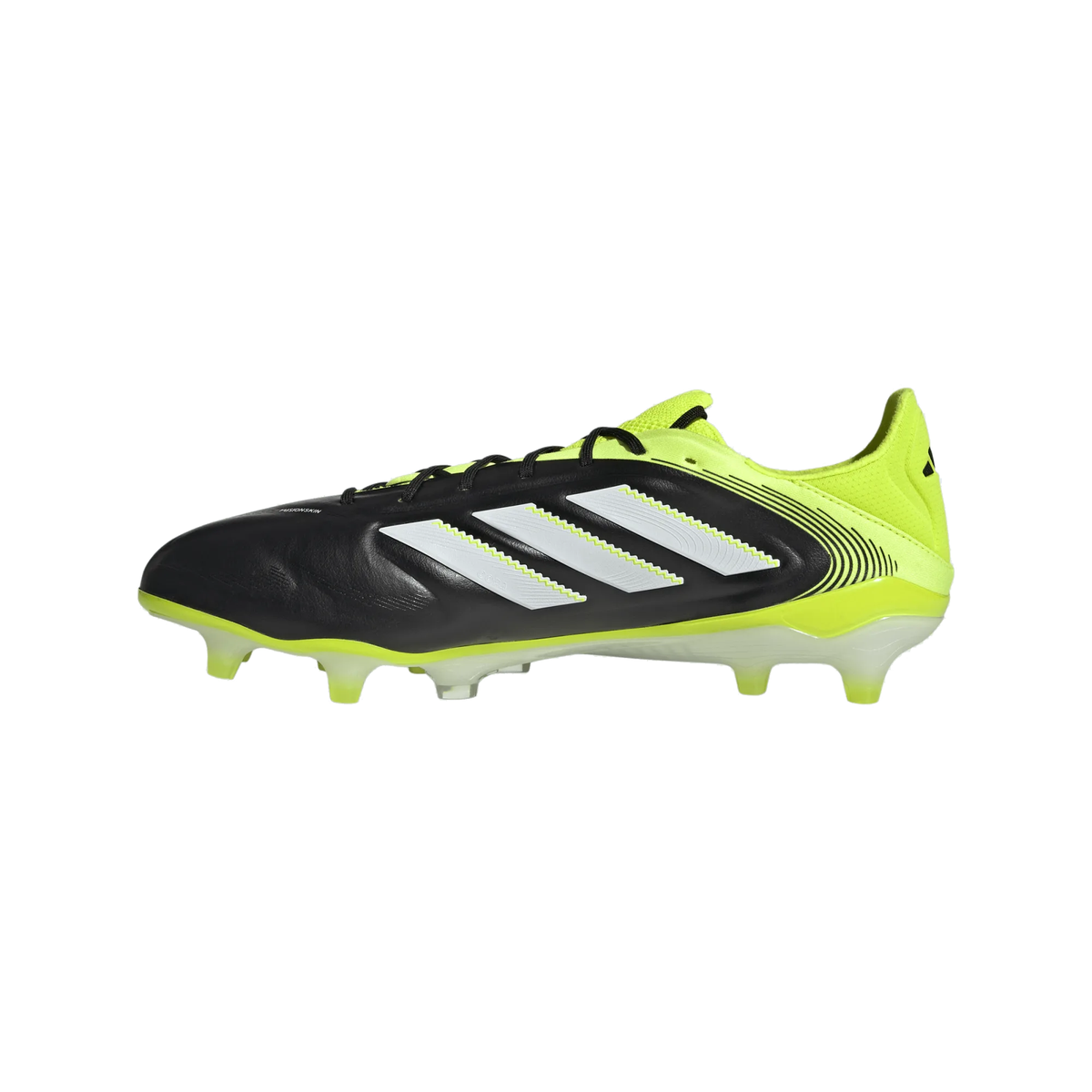 adidas Copa Pure III Elite FG Soccer Cleats (Black/Lucid Lemon)