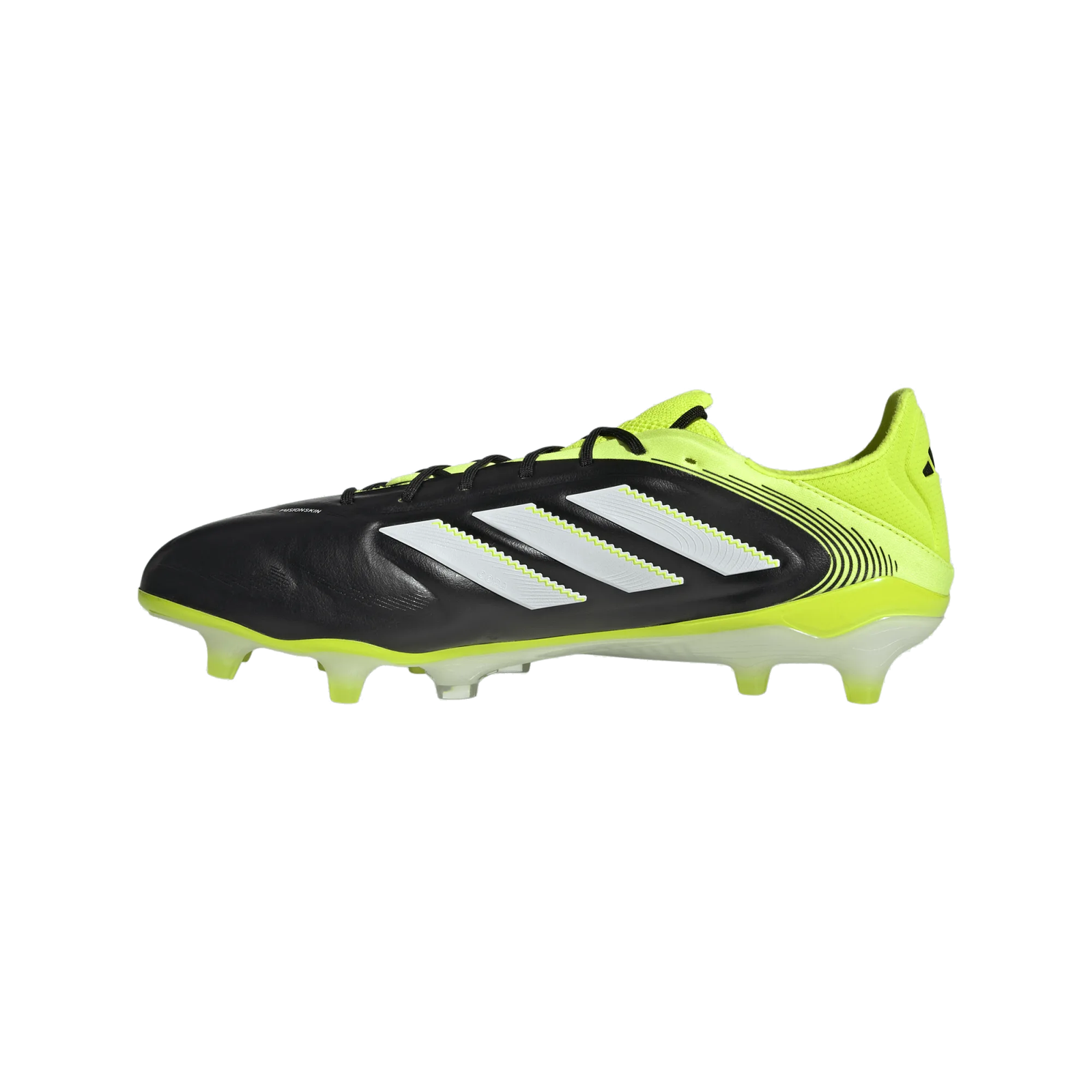 adidas Copa Pure III Elite FG Soccer Cleats (Black/Lucid Lemon)