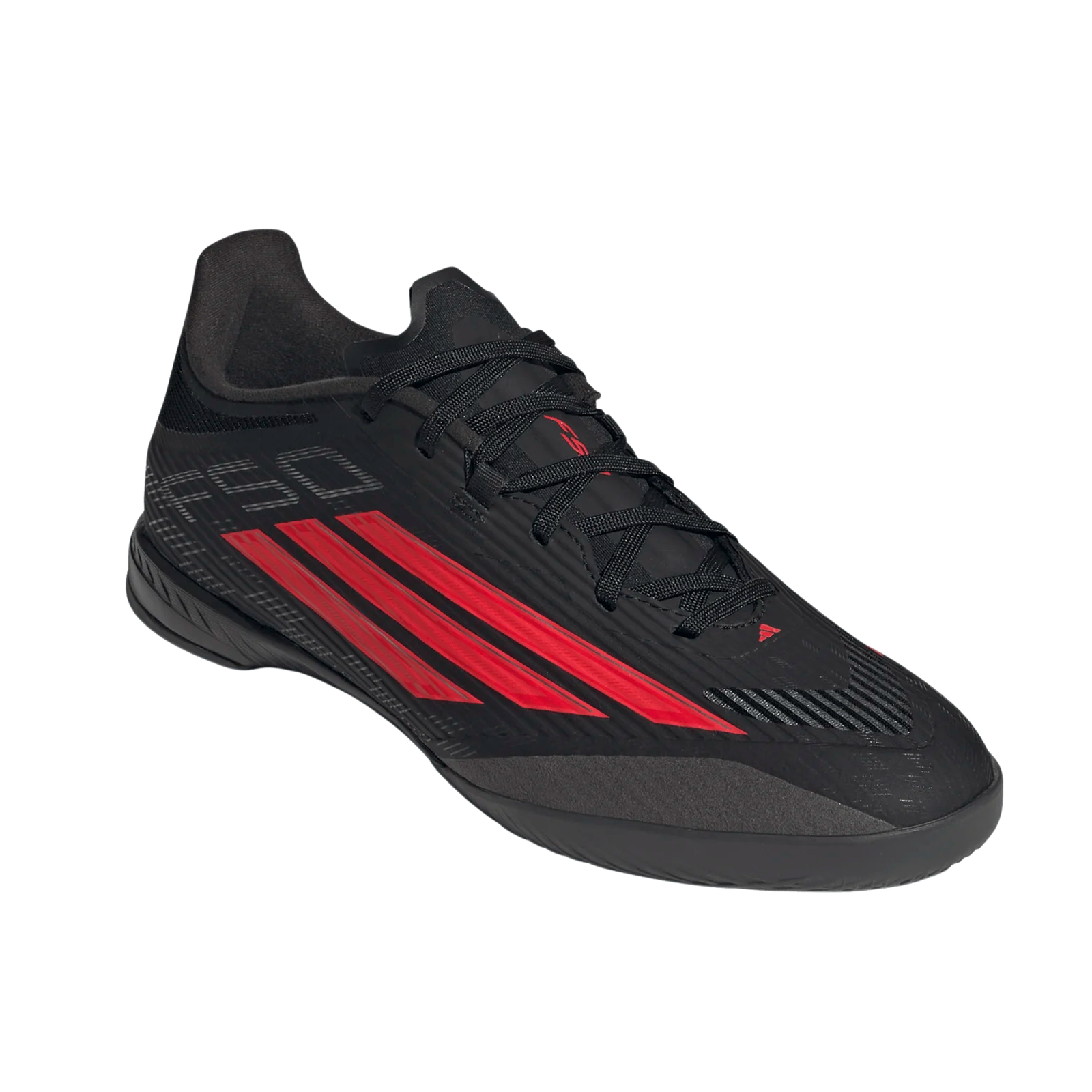 adidas F50 League Indoor Soccer Shoes (Black/Lucid Red)