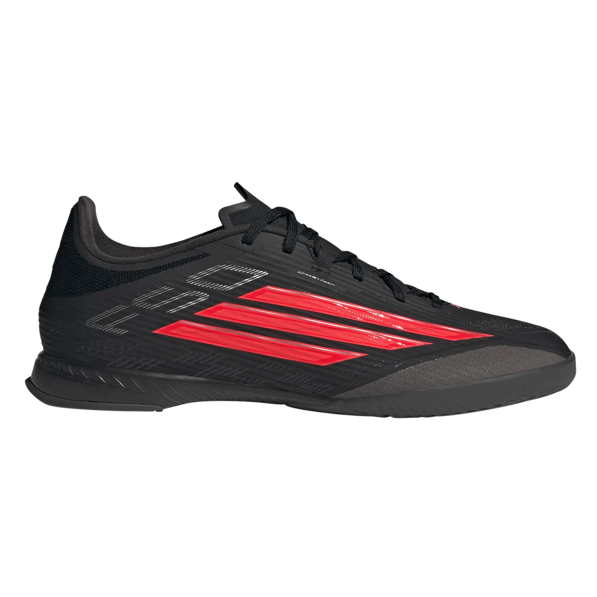 adidas F50 League Indoor Soccer Shoes (Black/Lucid Red)