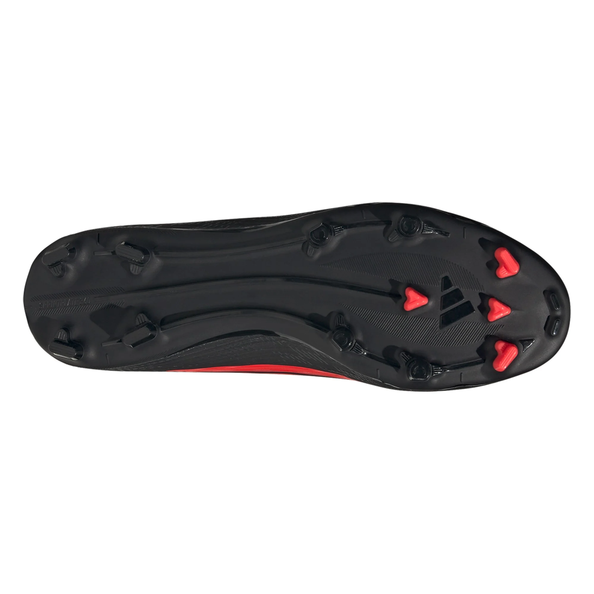 adidas F50 League FG/MG Soccer Cleats (Black/Lucid Red)