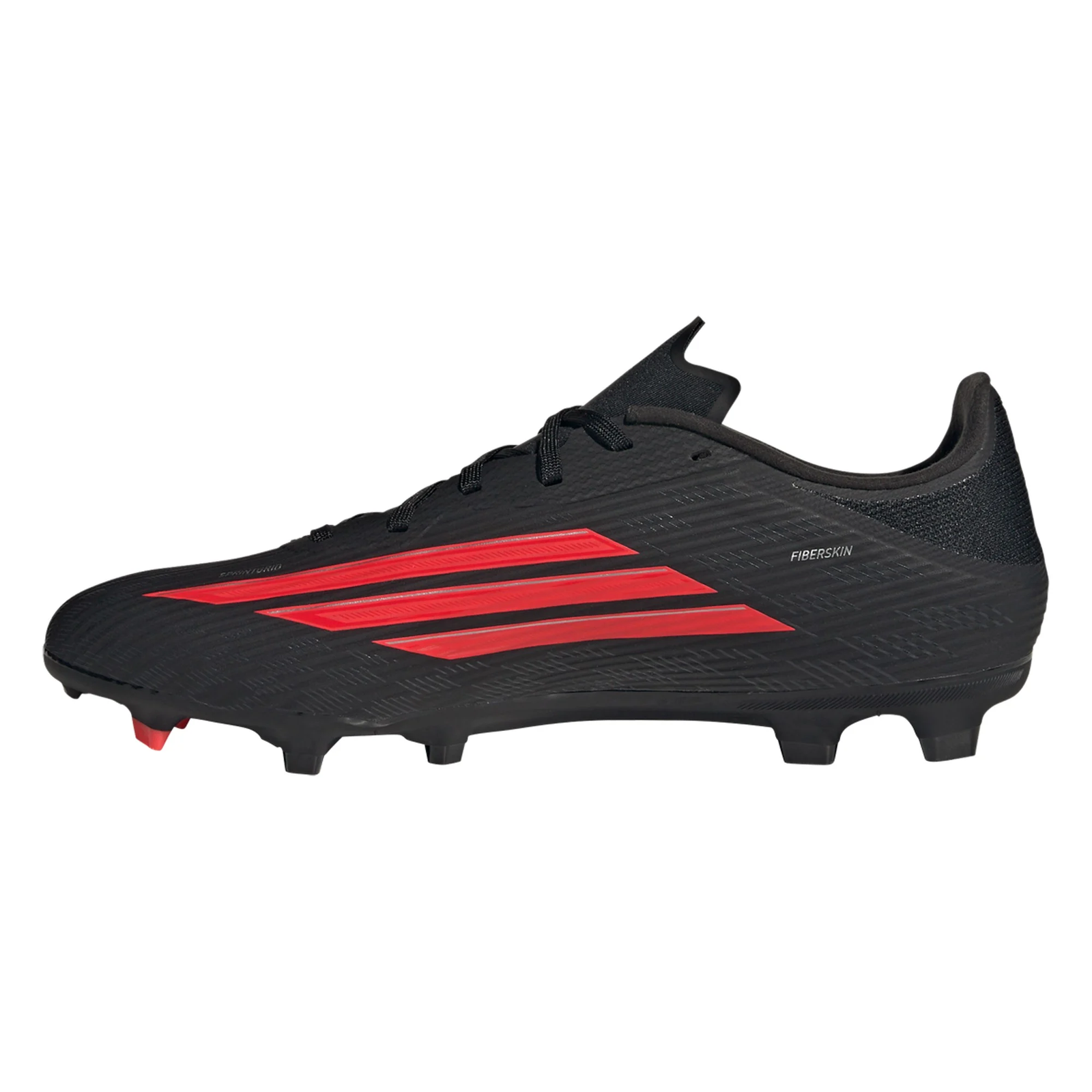adidas F50 League FG/MG Soccer Cleats (Black/Lucid Red)