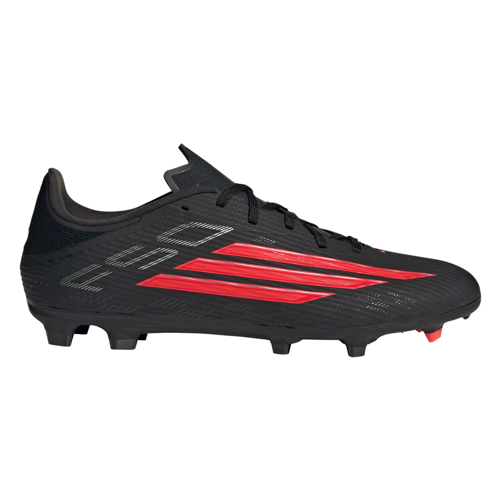 adidas F50 League FG/MG Soccer Cleats (Black/Lucid Red)