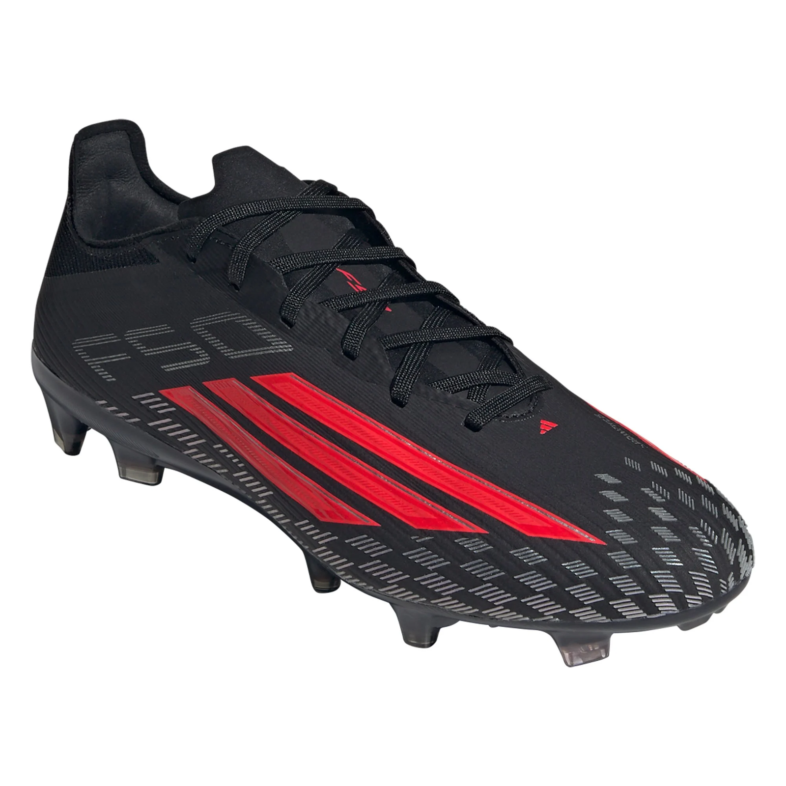 adidas F50 Pro FG Soccer Cleats (Black/Lucid Red)