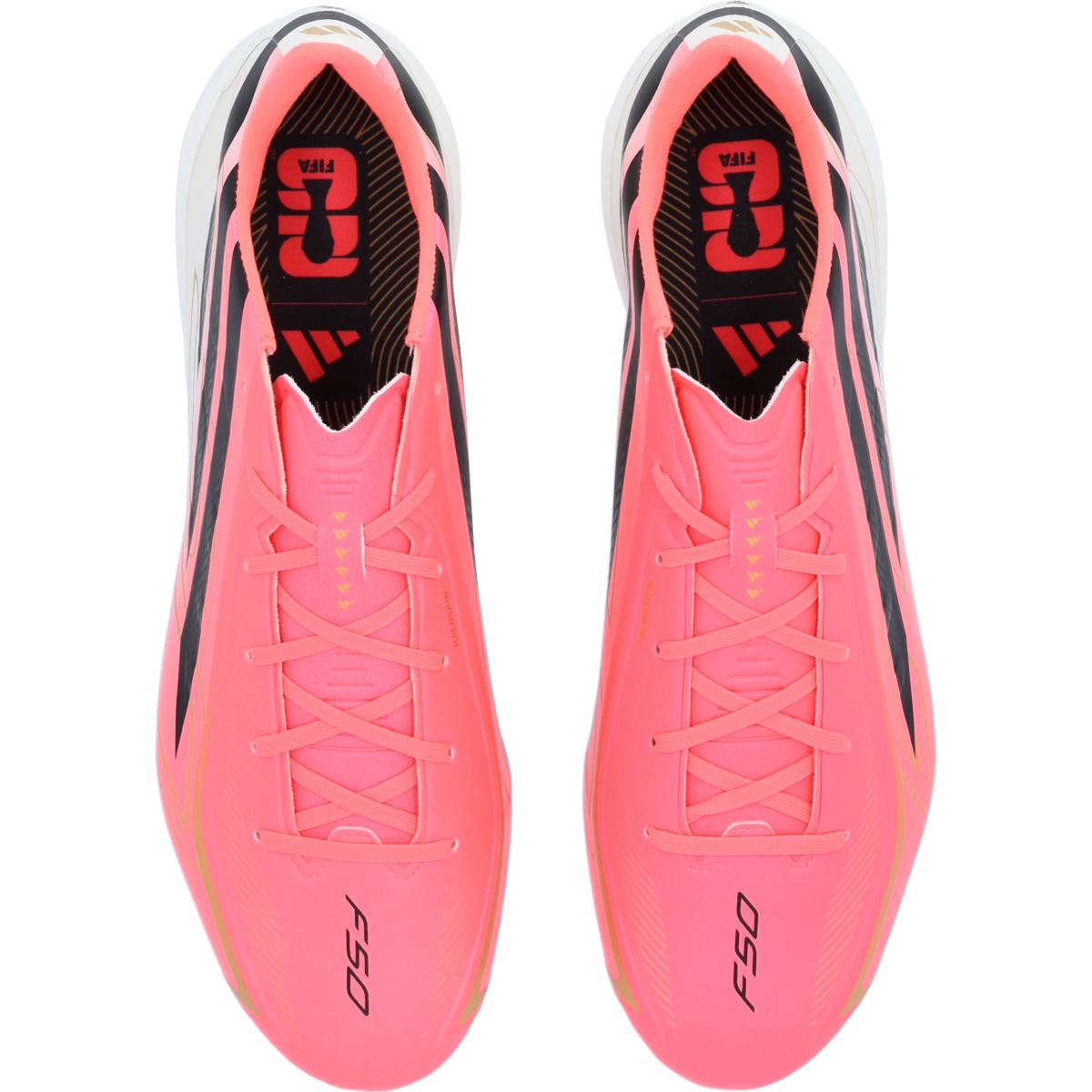 adidas F50 Hyperfast League FG Soccer Cleats (Pink/Black)