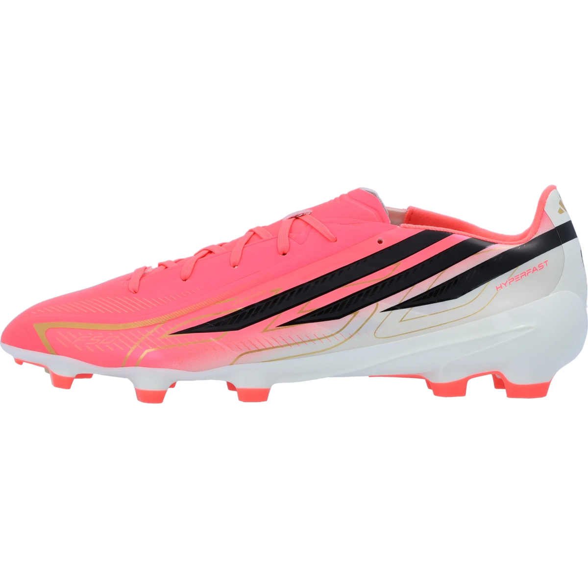 adidas F50 Hyperfast League FG Soccer Cleats (Pink/Black)