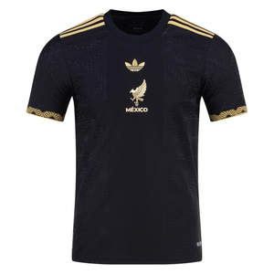 adidas Mexico Authentic Third Gold Jersey 2025 (Black/Metallic Gold)